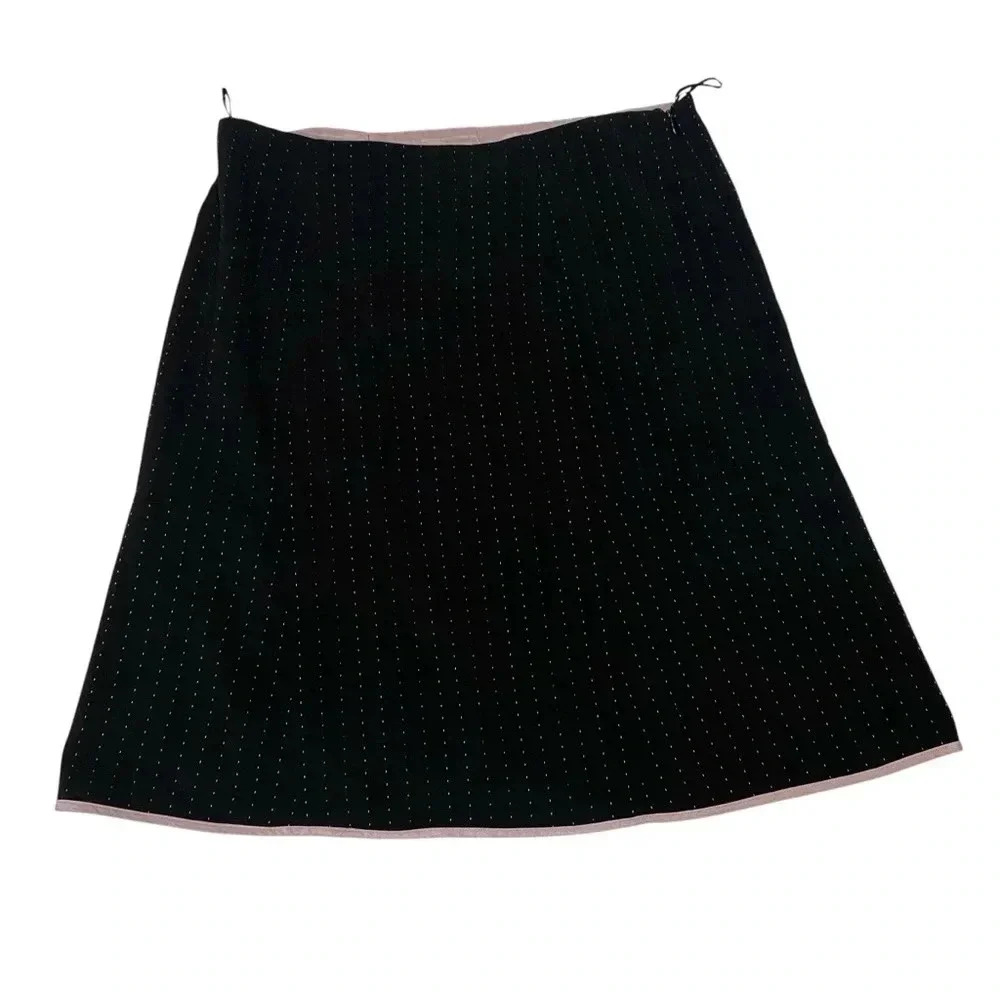 Signature by Sangria Women's Dress Skirt Full Lining Zip-Up Black Size 12